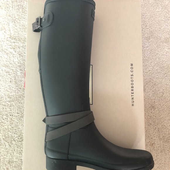 Hunter Refined Slim Fit Adjustable Rain Boot Size 7 - Picture 8 of 8